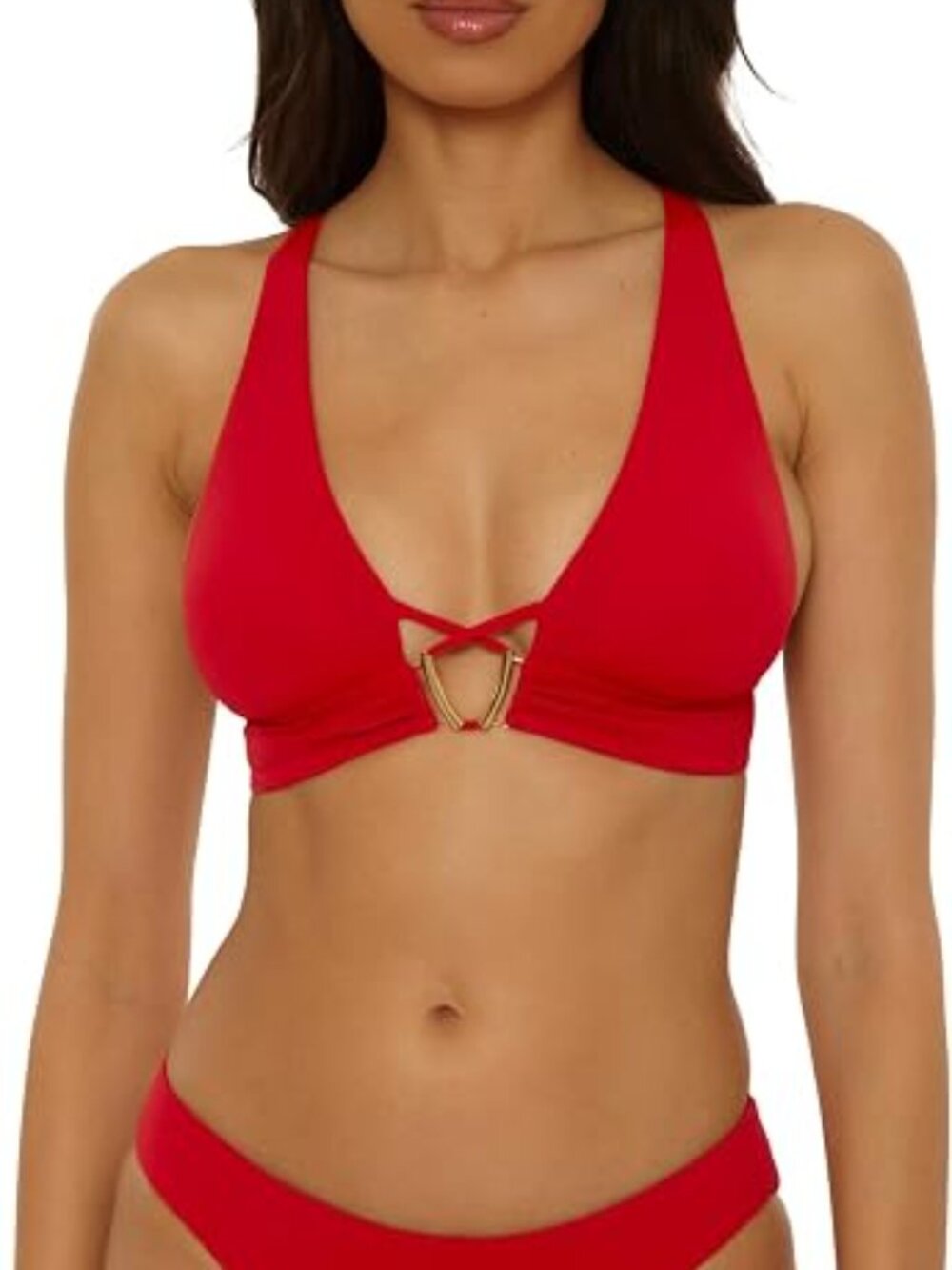 BECCA RIVIERA HALTER TOP IN RED SIZES S, M, L AND D-CUP